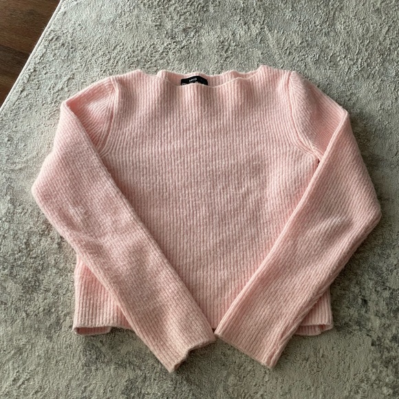 Mango Sweaters - MNG Pink Knit Sweater
